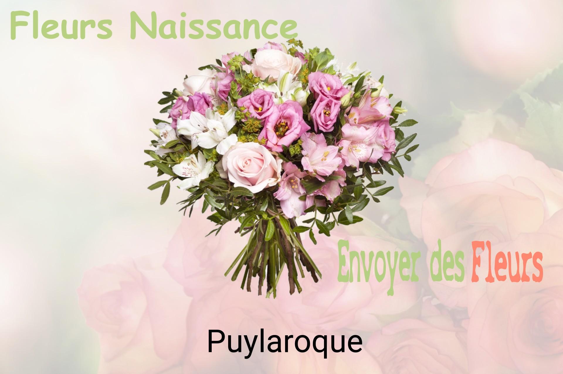 Bouquet de fleurs de naissance livré à Puylaroque